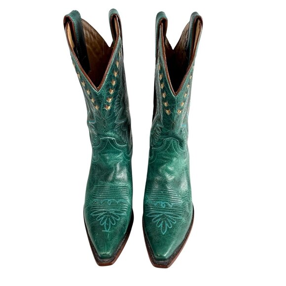 Justin Boots Women’s Size 8.5 B Turquoise Damiana Western Cowgirl Boots L4302 - Picture 2 of 10